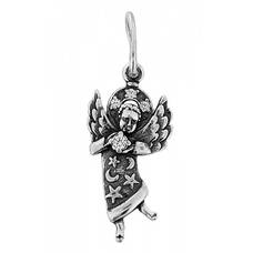 Натальная иконка «Ангел-Хранитель» серебро Ag 925 (арт. 13121-460)