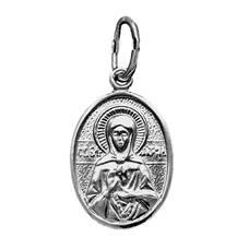 Нательная иконка «Матрона Московская» из серебра Ag 925 (арт. 13121-534)
