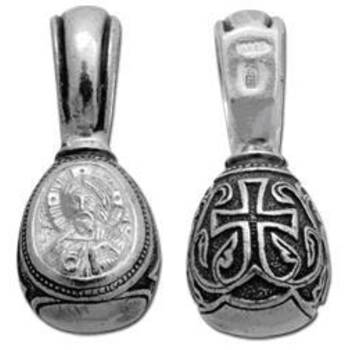 Подвеска пасхальное яичко с образом «Господь Вседержитель» из серебра Ag 925 (арт. 13121-59)