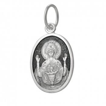 Натальная иконка серебро Ag 925 «Богородица (Неупиваемая чаша)» (арт. 13121-590)