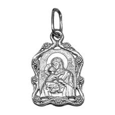 Образок нательный из серебра Ag 925 «Богородица (Казанская)» (арт. 13121-636)