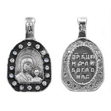 Подвеска из серебра Ag 925 «Богородица (Казанская)» (арт. 13121-641)