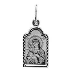 Образок нательный «Богородица (Владимирская)» серебряная Ag 925 (арт. 13121-86)