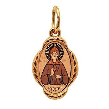 Натальная иконка «Матрона Московская» серебряная Ag 925 (арт. 13122-248)