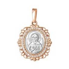 Подвеска из серебра Ag 925 «Богородица (Семистрельная, Умягчение злых сердец)» (арт. 13122-25)