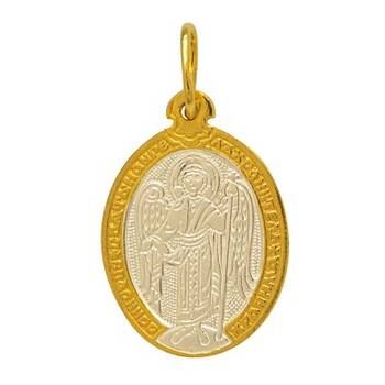 Натальная иконка «Ангел-Хранитель» серебряная Ag 925 (арт. 13122-296)