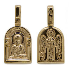 Натальная иконка «Матрона Московская» серебро Ag 925 (арт. 13122-315)