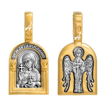 Образок нательный серебряная Ag 925 «Мария Магдалина» (арт. 13122-46)