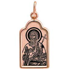 Нательная иконка золото Au 585 «Андрей Первозванный» (арт. 13123-84)