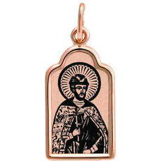 Натальная иконка из золота Au 585 «Дмитрий (Димитрий) Донской» (арт. 13123-89)