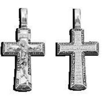 Крест нательный из серебра (арт. 13111-100)
