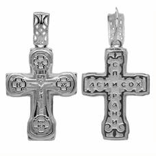 Крестик серебро «Спаси и сохрани» (арт. 13111-1014)