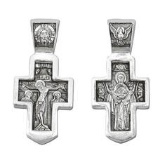 Крест серебряный мужской 13111-107