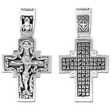 Крест нательный серебро мужской 13111-11