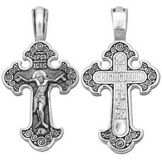 Крест серебряный мужской 13111-115