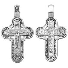 Крест православный серебряный мужской 13111-118