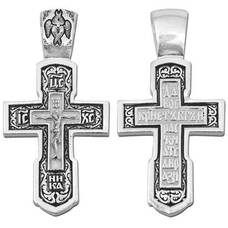 Крест православный из серебра (арт. 13111-122)