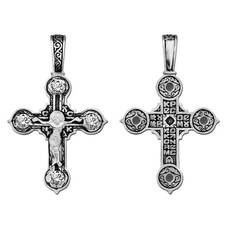Крестик православный из серебра (арт. 13111-130)