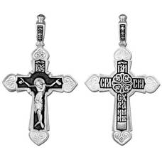 Крест православный серебряный мужской 13111-165