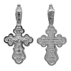 Женский православный крест из серебра 13111-17