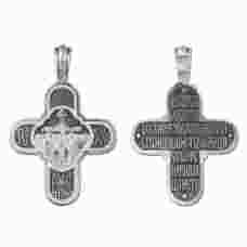 Крестик православный серебро «Да воскреснет Бог...» (арт. 13111-171)