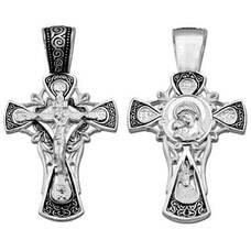 Крест серебряный «Богородица (Владимирская)» (арт. 13111-173)