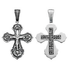 Крест православный серебряный мужской 13111-174