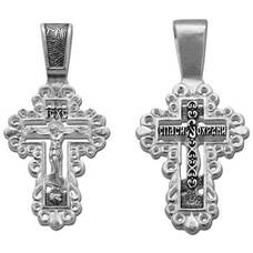 Женский православный крест из серебра 13111-177