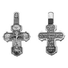 Крестик православный серебро «Кресту твоему поклоняемся, Владыко» (арт. 13111-182)