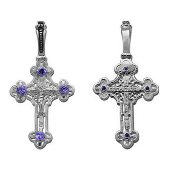Крест православный из серебра (арт. 13111-184)