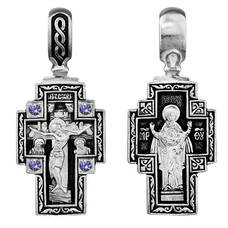 Крест нательный серебро мужской 13111-191