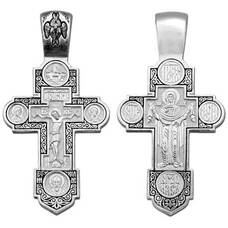 Мужской нательный крест из серебра 13111-197
