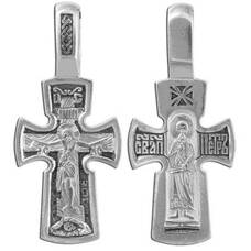Мужской нательный крест из серебра 13111-2