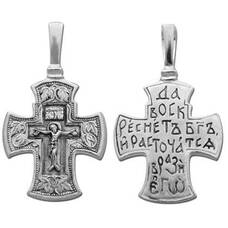 Мужской нательный крест из серебра 13111-201