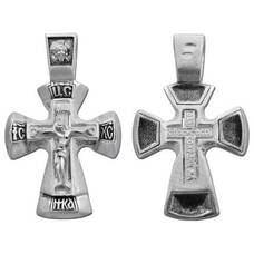 Крест православный серебряный мужской 13111-212