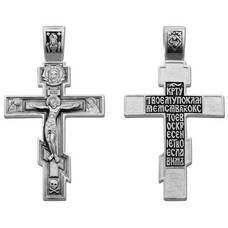 Крест нательный серебро мужской 13111-213