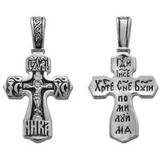 Крестильный серебряный крестик детский 13111-216