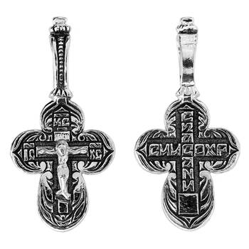 Крест нательный серебряный (арт. 13111-218)