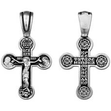 Крест серебряный мужской 13111-225
