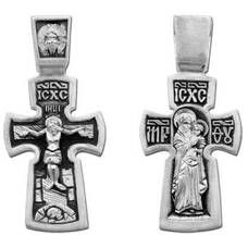 Крестильный серебряный крестик детский 13111-235