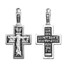 Христианский женский крестик из серебра 13111-251