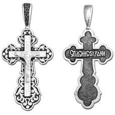 Крест православный из серебра (арт. 13111-252)