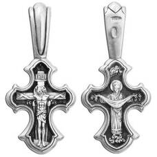Женский православный крест из серебра 13111-269