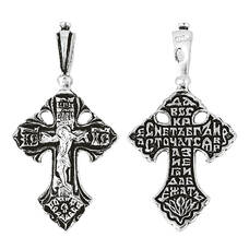 Крестильный серебряный крестик детский 13111-28