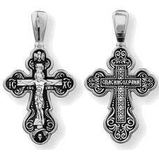 Крест серебро «Спаси и сохрани» (арт. 13111-292)
