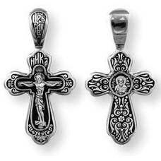 Крестильный серебряный крестик детский 13111-295