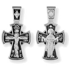 Крест серебряный мужской 13111-305