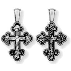 Крестик православный серебро «Кресту твоему поклоняемся, Владыко» (арт. 13111-309)