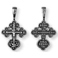 Женский православный крест из серебра 13111-331