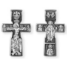 Серебряный крестик для мужчины 13111-335